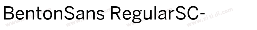 BentonSans RegularSC字体转换